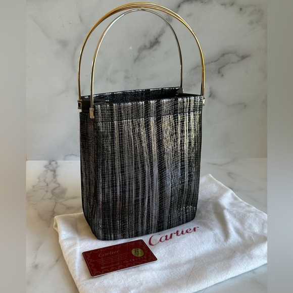 Cartier Handbags - Cartier Trinity Handbag in black metallic